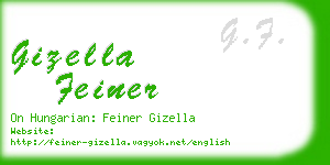 gizella feiner business card